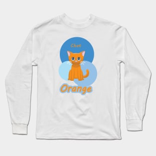 Colorful Chat Orange Long Sleeve T-Shirt